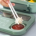 thumbnail image 5 of Bento Lunch Box with Cutlery, 4 Compartments, Leakproof, Microwave & Dishwasher Safe for Adults and, 5 of 5