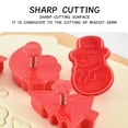 thumbnail image 4 of putnchl Christmas Santa Cookie Cutter Embossing Plastic Spring Die Biscuits Cutter 4Pcs Set, 4 of 4