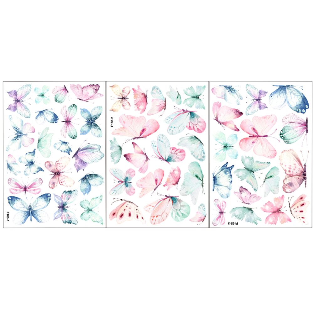 Hemoton 1 Set Glow in the Dark Butterflies Wall Decals Kid Bedroom