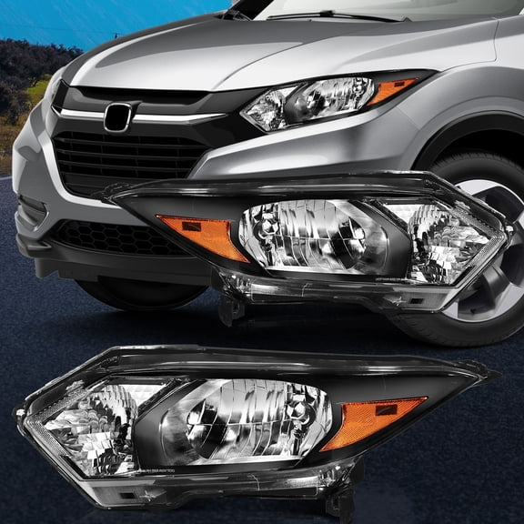 Pair Headlights Assembly Fits 2016 2017 2018 HR-V Left Right Side