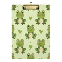 Cartoon Cute Frog Acrylic Clipboards A4 Standard Letter Size Clipboard 12.5" X 9" Clip Board for Students Teacher Office