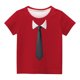 thumbnail image 3 of Camisetas de manga corta Honeeladyy para niños, tops de verano para niñas, tops gráficos de cuello redondo, lindas camisetas holgadas rojas, 11-12 años, 3 of 3