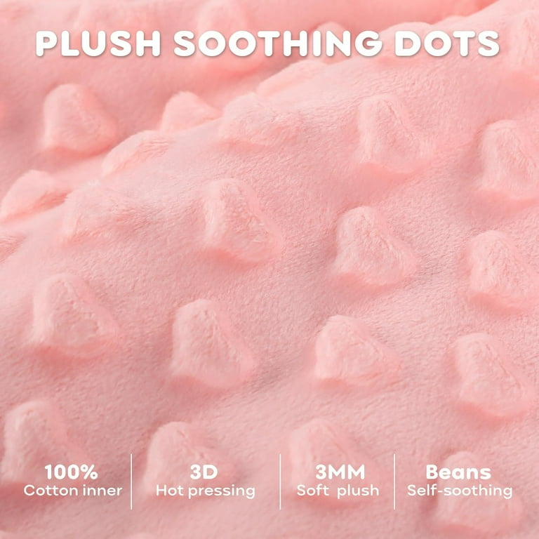 Yoofoss Fleece Baby Sleep Sack 12-18 Months with Plush Dots, TOG