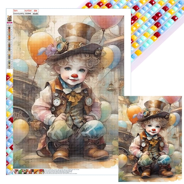 Kit Con Cuentas Cuadradas 5D DIY Del Arte Artesanal 45x60cm