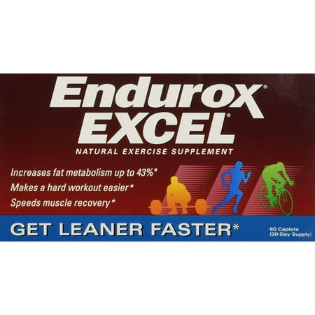 Endurox Excel Natural Exercise Supplement, Increases Metabolism & Builds Endurance - 60 Caps, Boost your metabolism and burn more fat during.., By Pacific