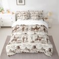 thumbnail image 2 of Erosebridal Western Cactus Bed in a Bag Twin size, Tribal Horse Bed Set, Rustic Farmhouse Bedding Twin Size, Super Cozy Bedroom Decor, 7-Piece, 2 of 4