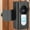 Black, variant on WZXPWT Adjustable Anti-Theft Video Doorbell Mount, Universal No-Drill Security Bracket for Apartment/Door Security - Left/Right Opening Door Mount with Iron Clamp (Max 2.55x5.12in Fit)
