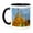 Black/White, variant on 3drose, Myanmar. Yangon. Shwedagon Pagoda. Gold Spires Glow in the Twilight., 15oz Mug