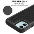 thumbnail image 3 of CoverON Apple iPhone 12 Mini Case, Slim Rugged Grip Hard Phone Cover, Black, 3 of 8