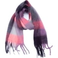 thumbnail image 1 of Large Chunky Plaid Scarf Coloured Checked Oversized Scarf Tassel Soft Fall Winter Thick Warm Shawl Women, 1 of 4