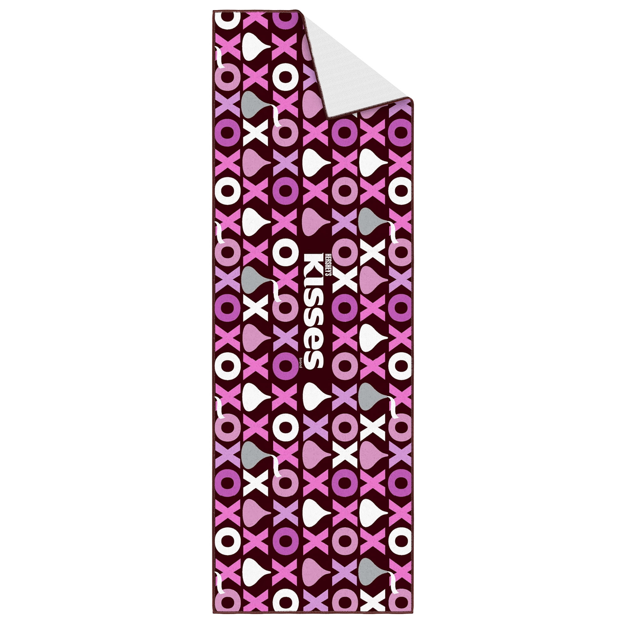 Ottomanson Hershey Kisses XO Machine Washable Non-Slip Rubberback 2x5 Runner Rug, 20"x 59", Pink