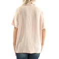 thumbnail image 3 of Alfani Womens Layered Look Pullover Blouse, Pink, 4, 3 of 3