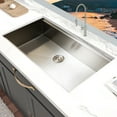 thumbnail image 3 of KBFmore 38 inch Stainless Steel Undermount Workstation Kitchen Sink with 6 Piece Sink Accessories, 3 of 11