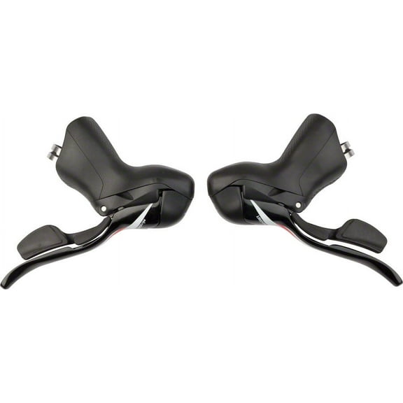 microSHIFT R10 Drop Bar Shift Lever Set - 2 x 10-Speed, Shimano Compatible, Black