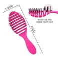 thumbnail image 2 of Cepillo desenredante con ventilación curva y cerdas de nailon que separa el cabello y elimina los enredos., 2 of 5