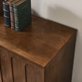 thumbnail image 4 of Jopath Sideboard Cabinet with Adjustable Shelves and Solid Wood Legs, Buffet Cabinet with Storage Mid Century Modern Fluted for Living Room Entryway Hallway Dining Room Kitchen Walnut, 4 of 9