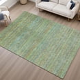 thumbnail image 6 of Addison Rugs Mayfield Premium Machine Washable Transitional Stripes Green Rectangle Rug, 3' x 5', 6 of 6