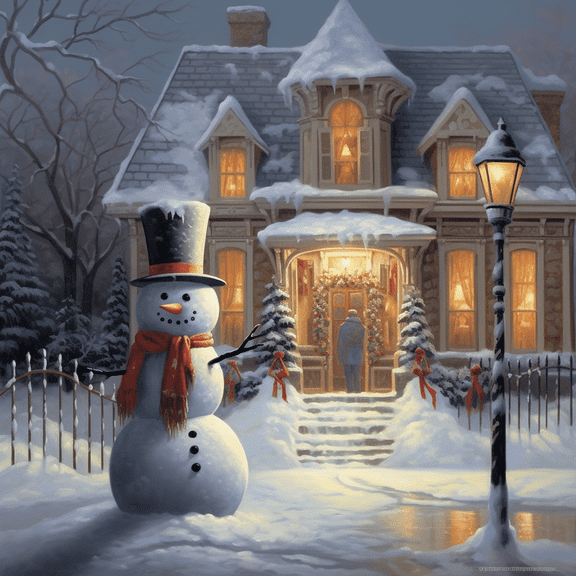 Paint by Number DIY Paint by Numbers Kit for Kids & Adults Beginner DIY Acrylic Painting Kits, 16x20 inch （Castle in the Snow）