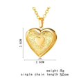 thumbnail image 3 of Jingting Heart Shaped Pendant Silver Necklace, Steel, 3 of 8