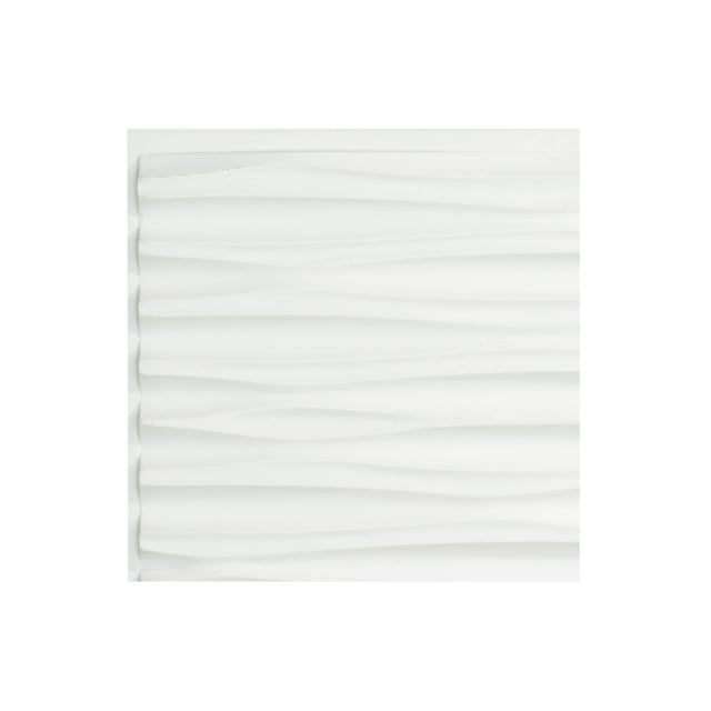 FASÄDE Easy Installation Dunes Matte White Wall Panel Sample (12" X 12" Sample)