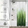 thumbnail image 6 of Woodland Shower Curtain 36 inch Wide Mountain Forest Nature Green Tree Fabric Shower Curtain for Bathroom Water Repellent Shower Curtain Bathtubs Hotel, 36 x 72 inch, Summer Green, 6 of 6