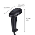 thumbnail image 3 of Teissuly USB One-Dimensional Barcode Scanner, Handheld Wired CCD Barcode Reader Supports Screen Scan UPC Bar Code Reader for Warehouse, Library, Supermarket, 3 of 9