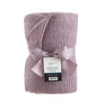 thumbnail image 6 of Mainstays Reversible Cozy Boucle Chenille Plush Throw, Purple 50" x 70", 6 of 9