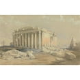 thumbnail image 2 of David Roberts 14x11 Black Ornate Wood Framed Double Matted Museum Art Print Titled: The Temple of Baalbec (1839), 2 of 5