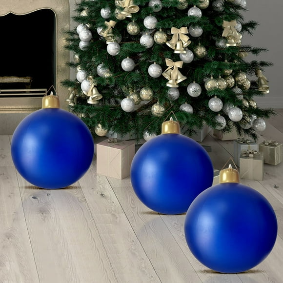 Rvkxad Christmas Inflatable Decor, 30cm Outdoor Inflatable Ball for Yard Decoration, Weather Resistant Holiday Ornament