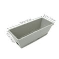 thumbnail image 2 of KAKOWELY 4pcs Window Box Planter Vegetable Flower Planter Box Rectangular Flower Pot Window Vegetable Growing Container,19.29X"X7.01"X5.71", 2 of 4
