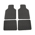 thumbnail image 2 of 4 Pieces Car Floor Mats Automotive Interior Driving Liner Foot Pad Decorative Carpet Front Rear Decoration Washable Reusable Mat Black, 2 of 9