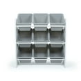thumbnail image 2 of Humble Crew Explorer Toy Storage Organizer with 9 Plastic Storage Bins, White/Grey, 2 of 5