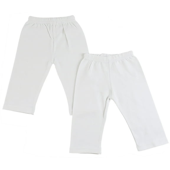 Bambini White Track Sweatpants, 2pk (Baby Boys or Baby Girls, Unisex)