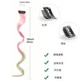 thumbnail image 2 of XmhyTop 12-Pack 18-Inch Vibrant Single-Color Clip-In Hair Extensions, Wavy Synthetic Highlight Streaks, Party, Festival & Gift Ideas, Women's Fashion Hairpieces,Beige, 2 of 2