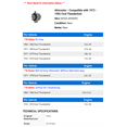 thumbnail image 2 of Alternator - Compatible with 1972 - 1982 Ford Thunderbird 1973 1974 1975 1976 1977 1978 1979 1980 1981, 2 of 2