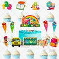 thumbnail image 3 of Tarjeta de decoración para tartas de temporada escolar Complementos para tartas de fiesta infantil de temporada escolar 23 piezas, 3 of 4