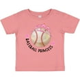 thumbnail image 3 of Inktastic Baseball Princess Tiara Girls Baby T-Shirt, 3 of 5