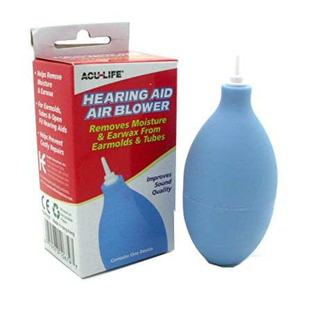 2 Pk Hearing Aid Air Blower Cleaner Remove Moisture Earwax From Earmold & (Best Way To Remove Fluid From Ear)