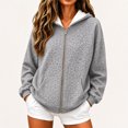 thumbnail image 6 of IWRICH Leopard Hoodie for Men Women Oversized Y17k Print Fleece Full Zip Hooded Jackets Trendy Fall Hooded Sweatshirts with Pockets Grey XXXL, 6 of 6