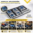 thumbnail image 2 of Parrilla Gas 5 Quemadores Acero Inox Gutstark Home  Empotrable Negocio, 2 of 9