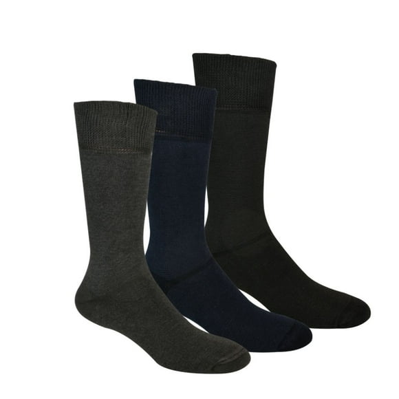 Calcetines de invierno Hechos de algodón. 3 pares colores obscuros