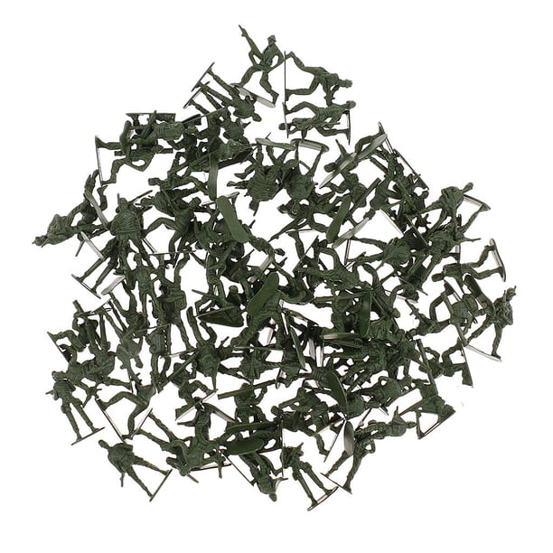 Figuras de acción perfecl 100pcs 5cm Ejército Segunda Mundial Verde