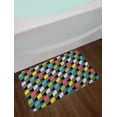 thumbnail image 2 of Geometric Bath Mat, Abstract Art Style Illustration of Colorful Squares Modern Expression Pattern, Non-Slip Plush Mat Bathroom Kitchen Laundry Room Decor, 29.5 X 17.5 Inches, Multicolor, Ambesonne, 2 of 2