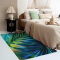 thumbnail image 3 of Leaf Rugs for Living Room Bedroom - Leaves Rug 4x6 - Tropical Plants Carpet for Home Decor - Washable Non Slip Patterned Indoor Large Area Rug - Soft & Low Pile (ZJ&347), 3 of 7