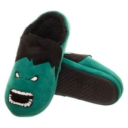 Marvel Avengers Incredible Hulk Kids Plush Mooshy Slippers AVF232Y - Main Image