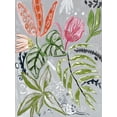 thumbnail image 2 of Woods, Maya 25x32 Black Ornate Wood Framed with Double Matting Museum Art Print Titled - Tropical Blooms II, 2 of 4