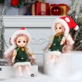 thumbnail image 3 of Elf Couple Navidad New Year Xmas Gifts for Kids Plush Dolls Toys Christmas Tree Pendant Drop Ornaments Hanging Decoration, 3 of 5