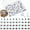 White, variant on Numbered Tacks,Tutuviw 100Pcs Numbered Push Pins for a Map,100 Sequential Thumbtacks Tack and Push,Thumbtacks with Numbers for Presentations,Photo (White,11 mm Diameter 16 mm Length)