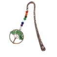 thumbnail image 4 of Marcapáginas personalizado hecho a mano con forma de árbol de la vida de cristal y piedra natural vintage, 4 of 6