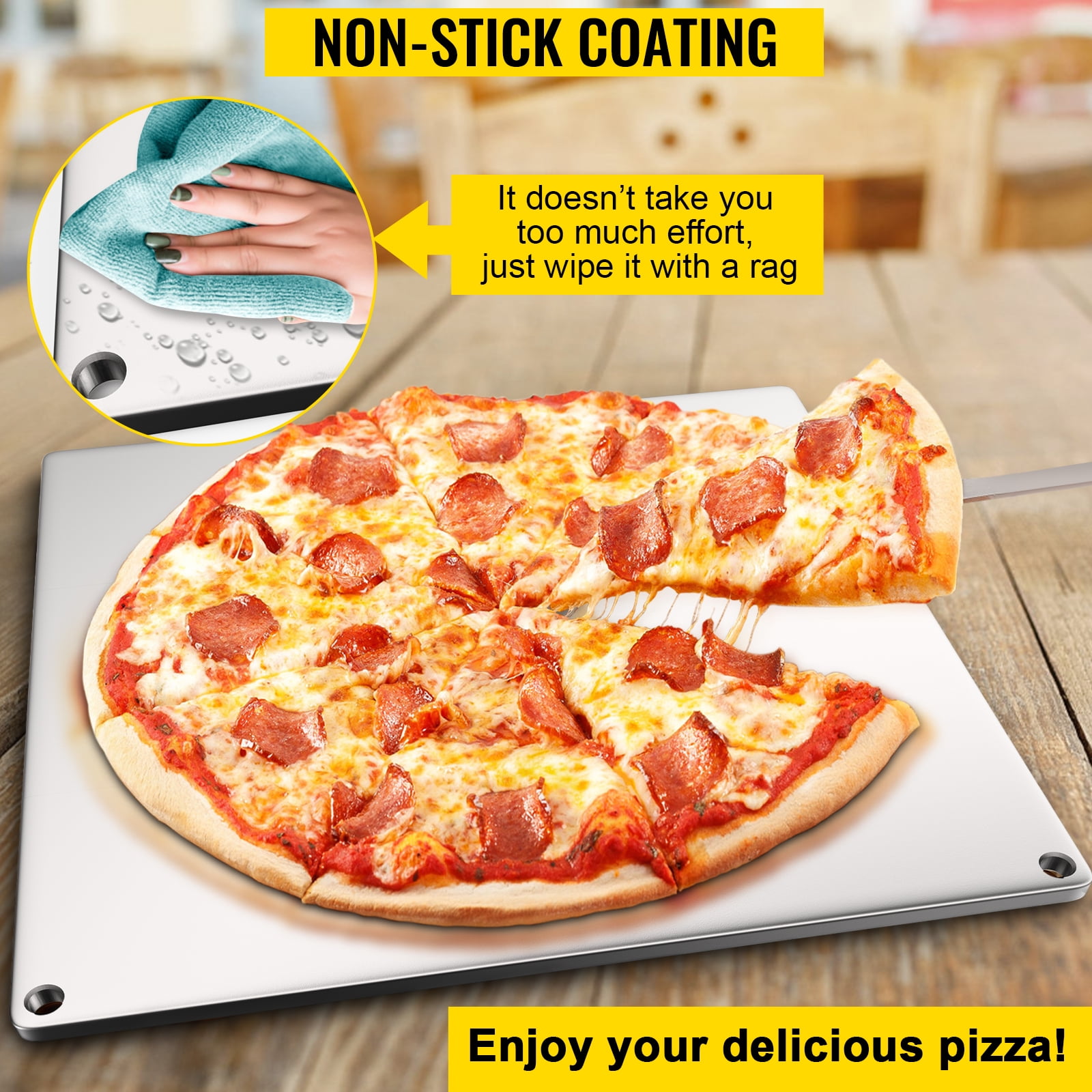 1/2 Steel Pizza Baking Plate, 1/2 x 16 x 16, .5, A36 Steel